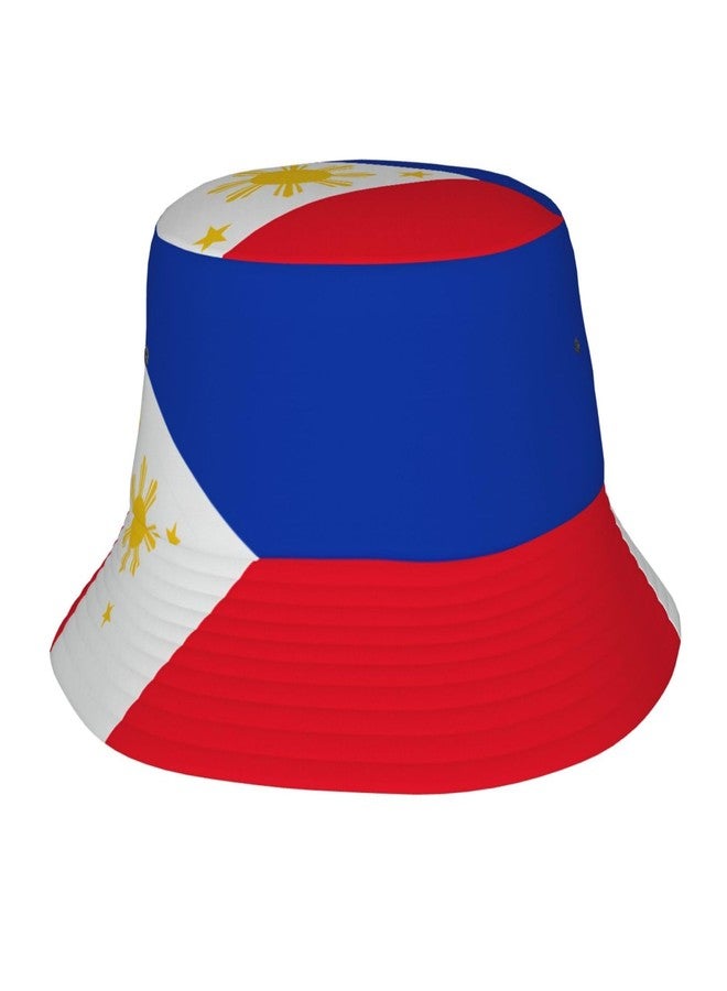 PRTYABS Cute Philippines Flag Bucket Hat for Women Men Flag Sun Hat for Outdoor Packable Travel, Beach, Fishing Cap - Image 1